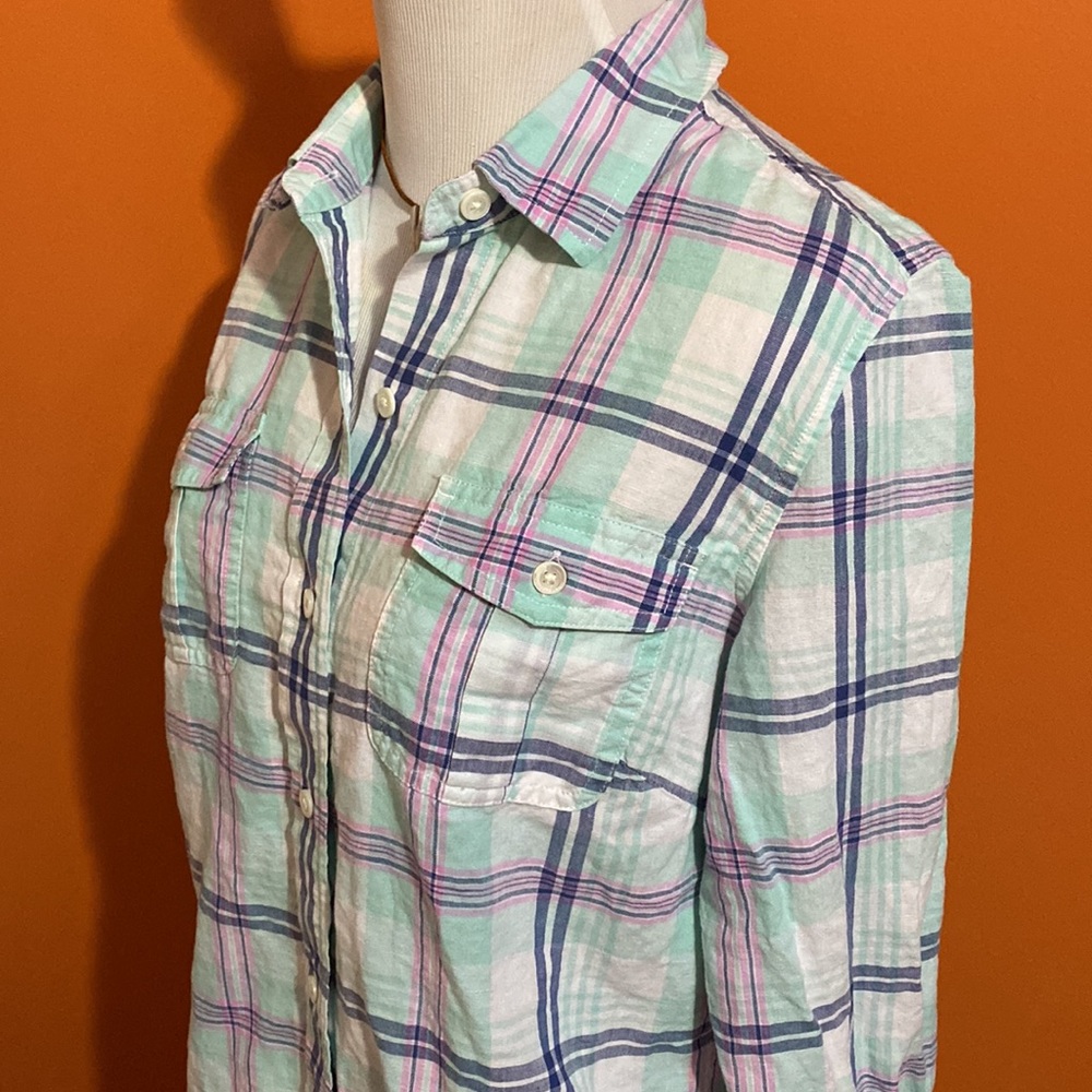 Vineyard Vines Classic Button Down Plaid Oxford S… - image 2